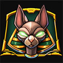 Golden Scrolls Symbol Katze