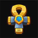 Golden Scrolls Symbol Kreuz